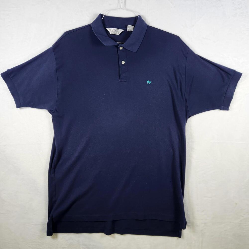 Vintage The Mens Store At Sears‎ Blue Polo Shirt Size XL